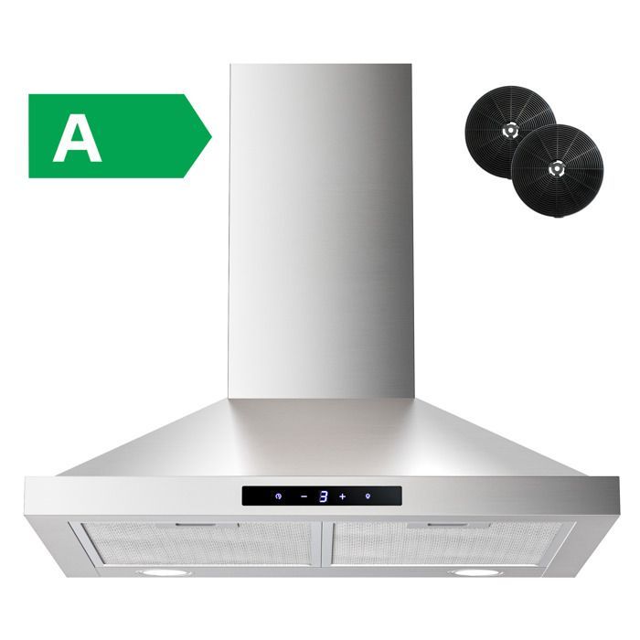FIREGAS afzuigkap van 60 cm, 3 snelheden, recirculatie 335 m³/u met CC130 actiefkoolfilter