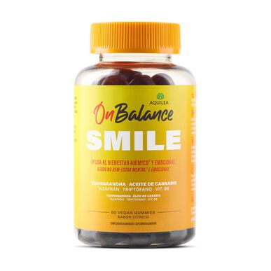 Gomitas Aquilea On Balance Smile Ashwagandha para el bienestar mental y emocional (60 gomitas)