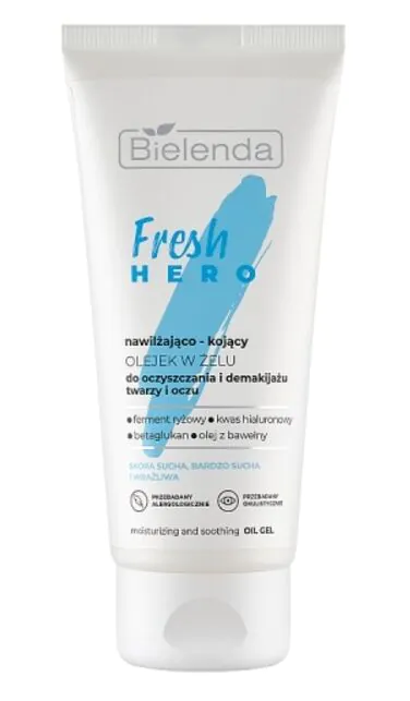 Bielenda Fresh Hero nawilżająco-kojący olejek w żelu do oczyszczania i demakijażu