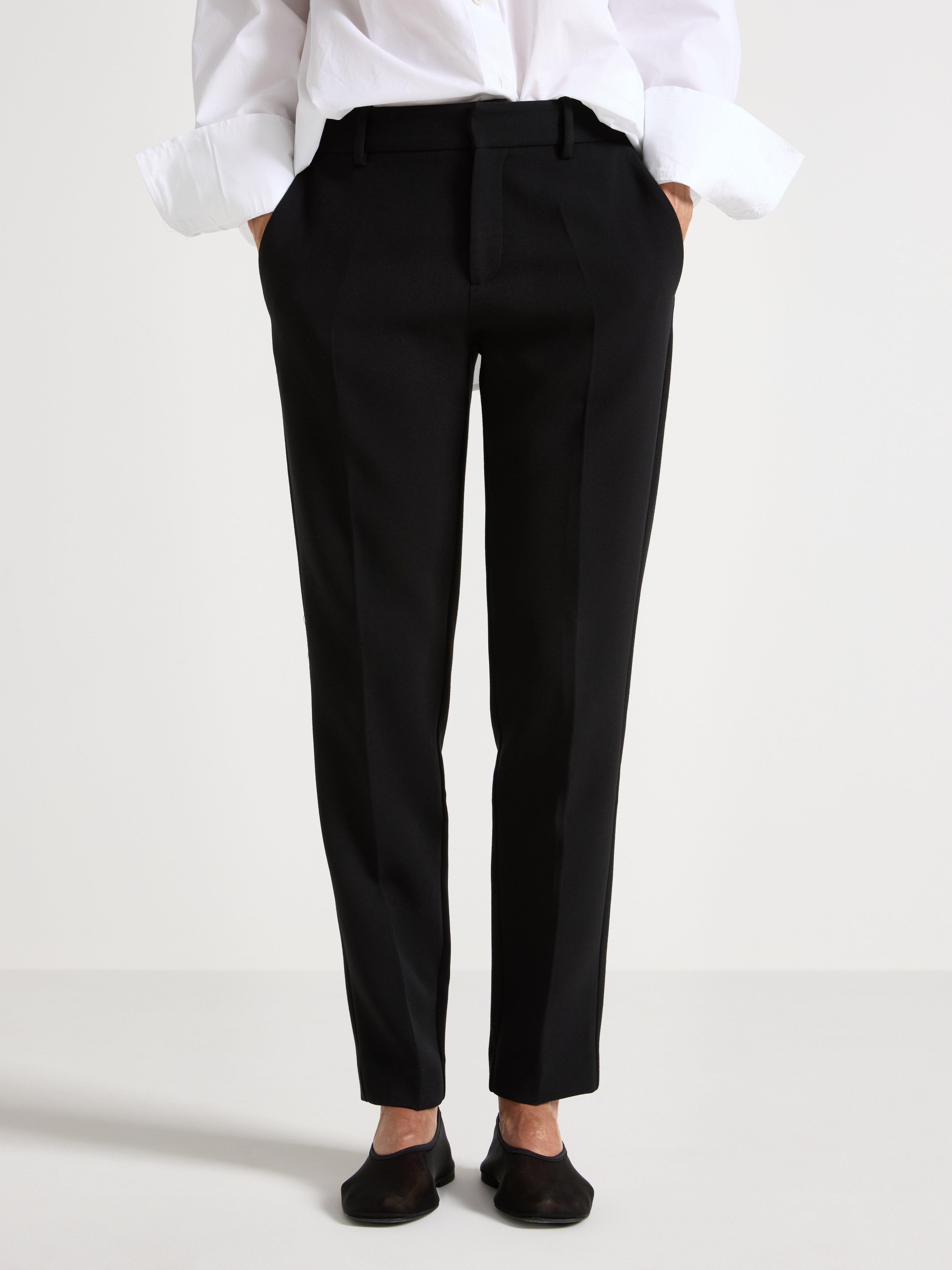 Pantalones de talle bajo negros