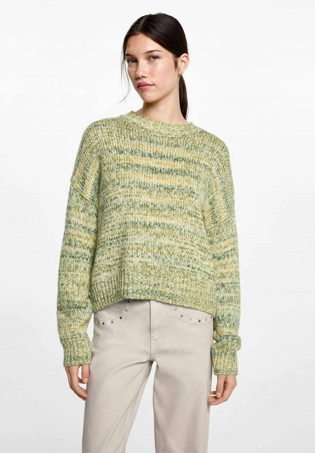 Pull Mango pour enfant - vert clair
