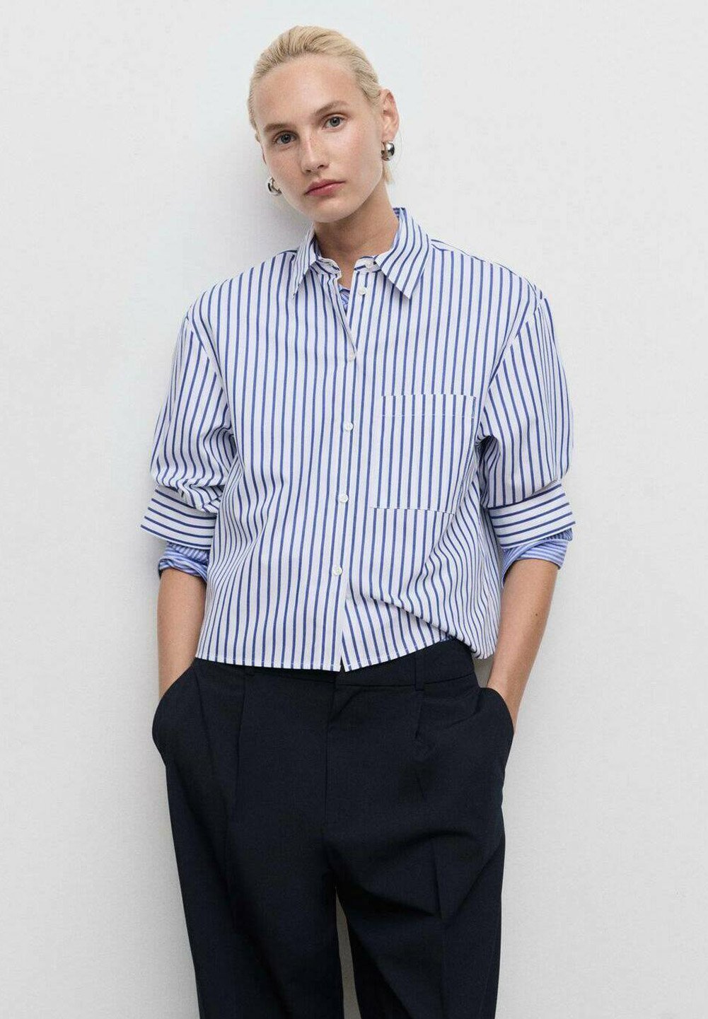 Pantalon Mango - bleu roi