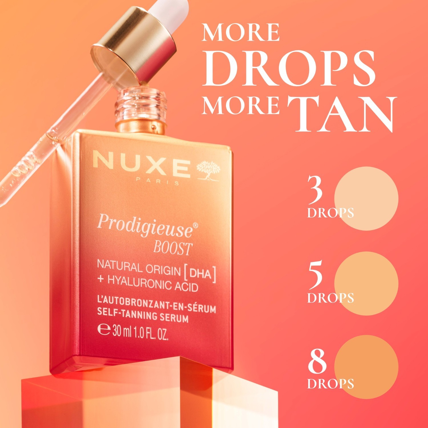 NUXE serum s hijaluronskom kiselinom Crème Prodigieuse® Boost serum za samotamnjenje – 30 ml