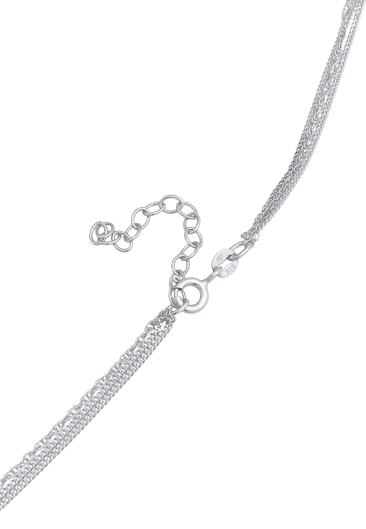 Elli Pendentif Femmes Layer Cercle Twisted Timeless Trend Blogger en argent sterling 925