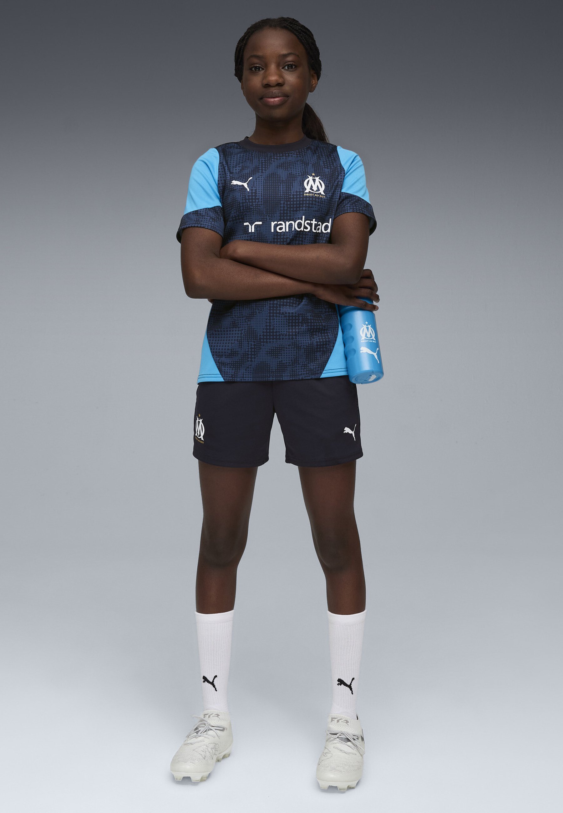 Puma OLYMPIQUE DE MARSEILLE TRAININGS - Clubkleding - nieuw marineblauw