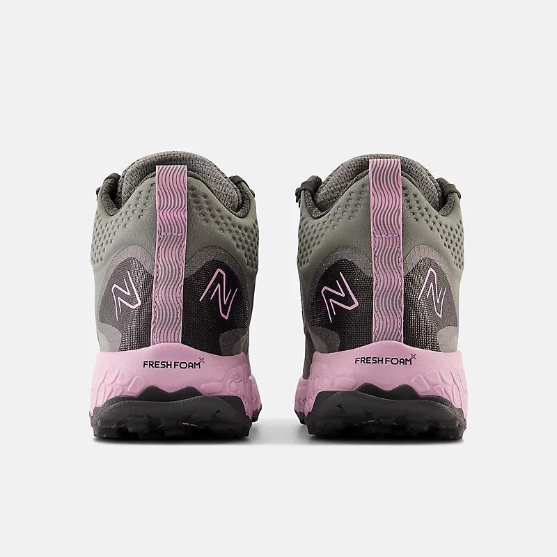 Fresh Foam X Hierro Mid Damen-Top – Harbor Grey mit Lilac Cloud und schwarzem Oberteil