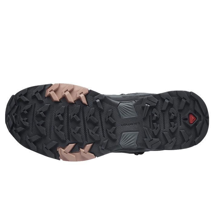 Chaussures de marche de randonnée, SALOMON, X Ultra Mid 4 GTX W - Ebony/Mocha Mouse/Almond Cream, Femme
