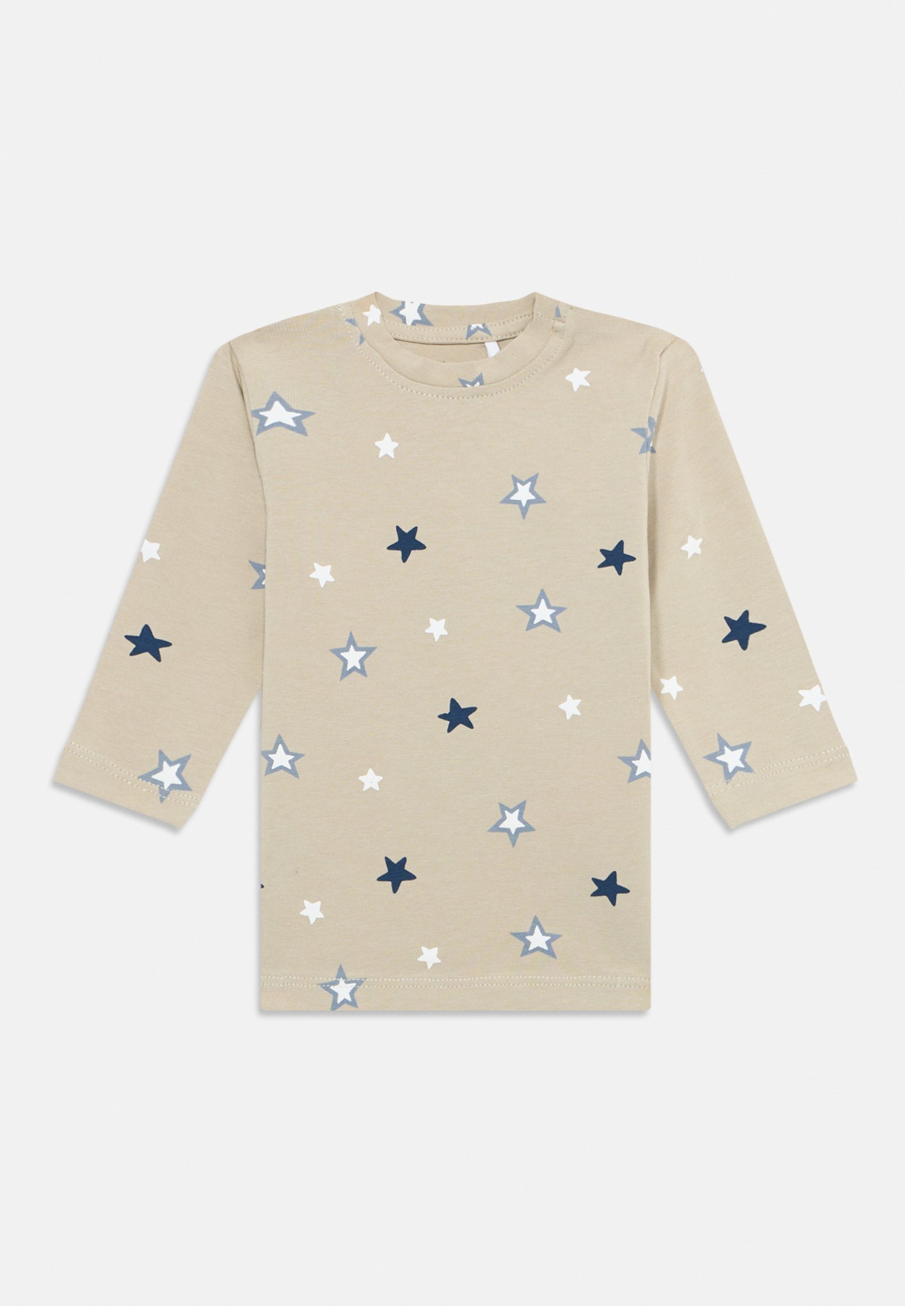 Noem het NBMVACION 2-PACK - Top met lange mouwen - zand/blauw