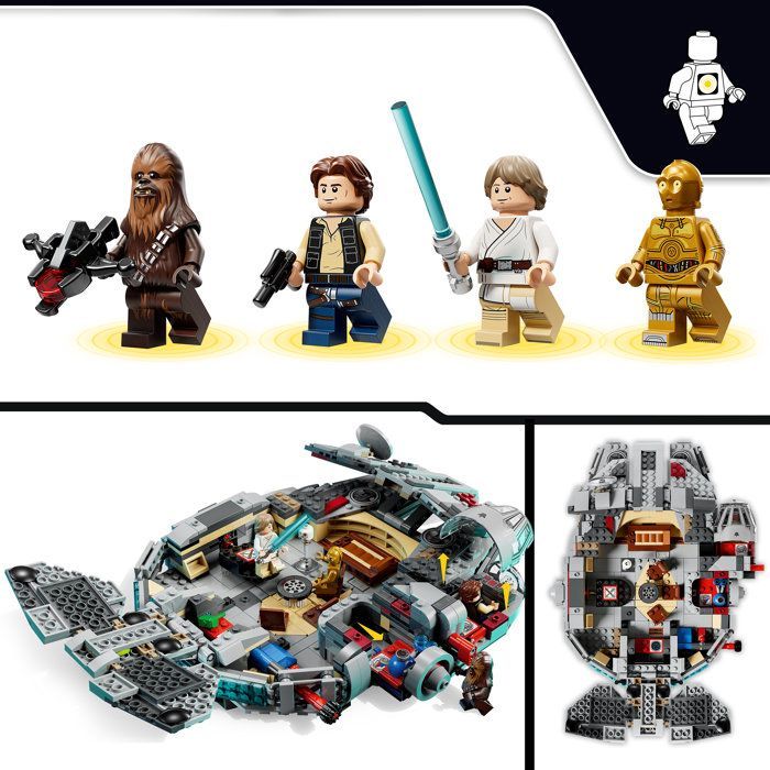 LEGO Star Wars SMART Play: Millennium Falcon - Conjunto de Construção - Conjunto Compatível 75426
