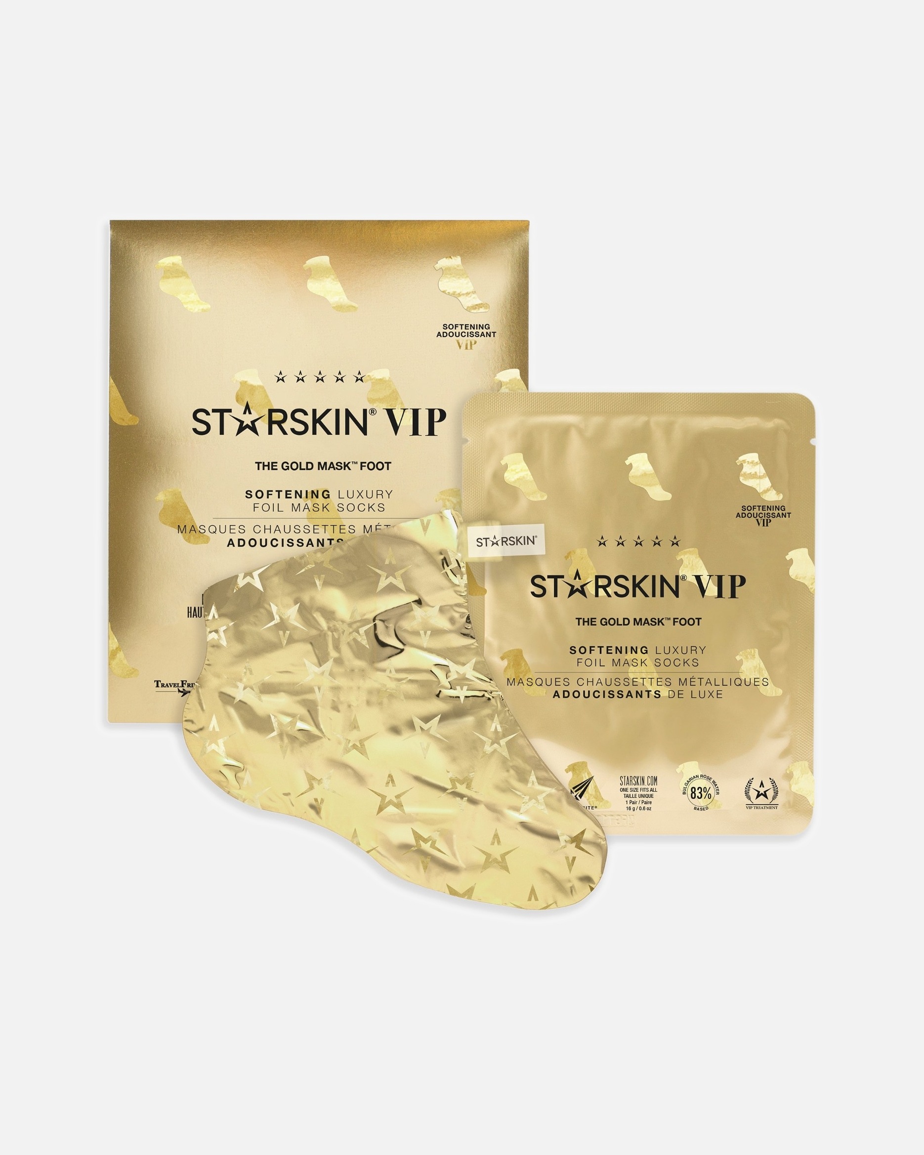 STARSKIN® The Gold Mask™ pēdu maska ar audumu – 1 gab.