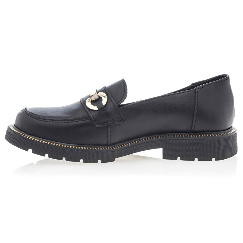 Svarte loafers/båtsko til jente