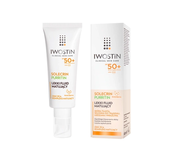 Iwostin Solecrin Purritin fluid matujący SPF50  40 ml
