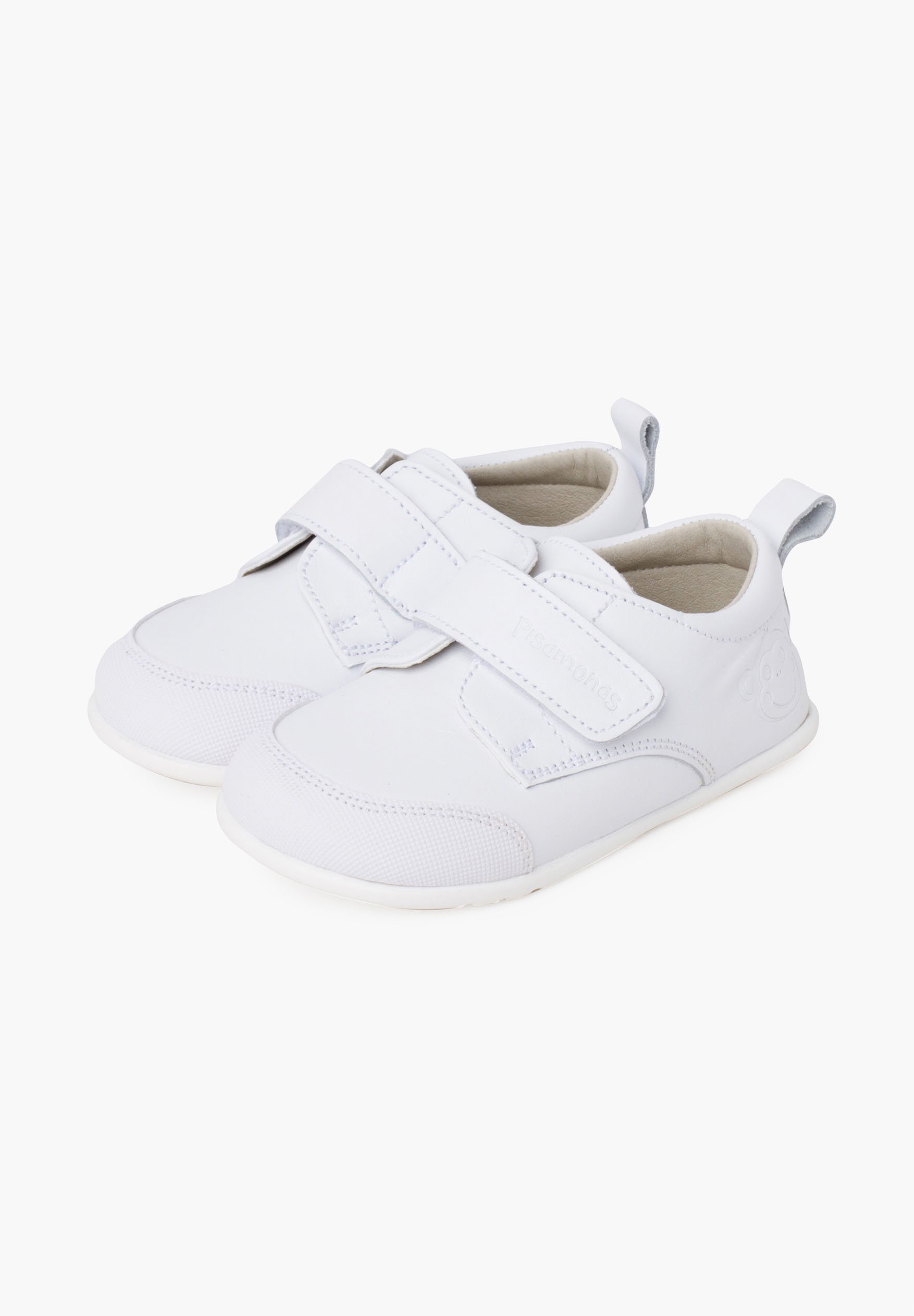 Pisamonas VERSTERKTE FLEXIBELE ZOOL - Schoenen met klittenbandsluiting - wit