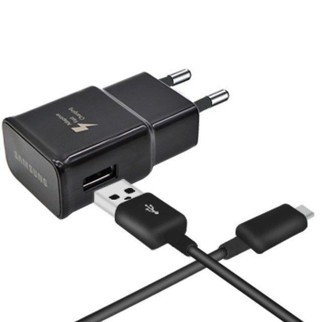 Samsung Chargeur secteur rapide noir USB Type C - A40/A50/A70/A80/A90/A20/A20e/A30/S10/S10e/S10+/S10/NOTE9/S9/S9+/A82018/S8/S8+/A7
