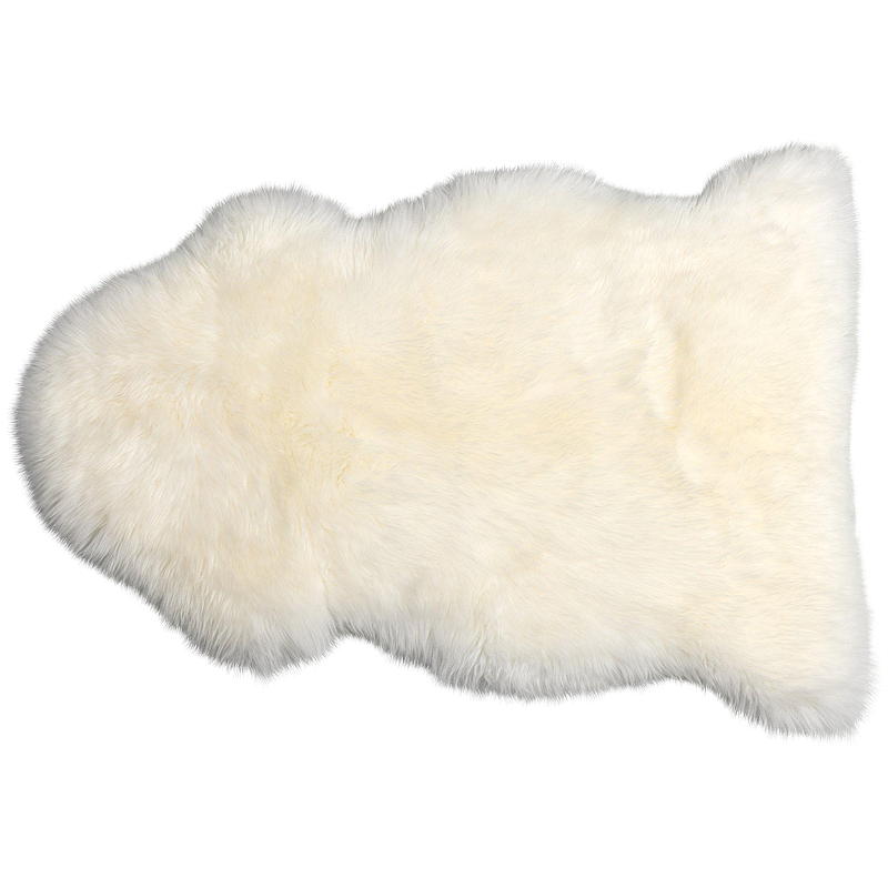 Hjem Lammeskinn 85 cm hvit