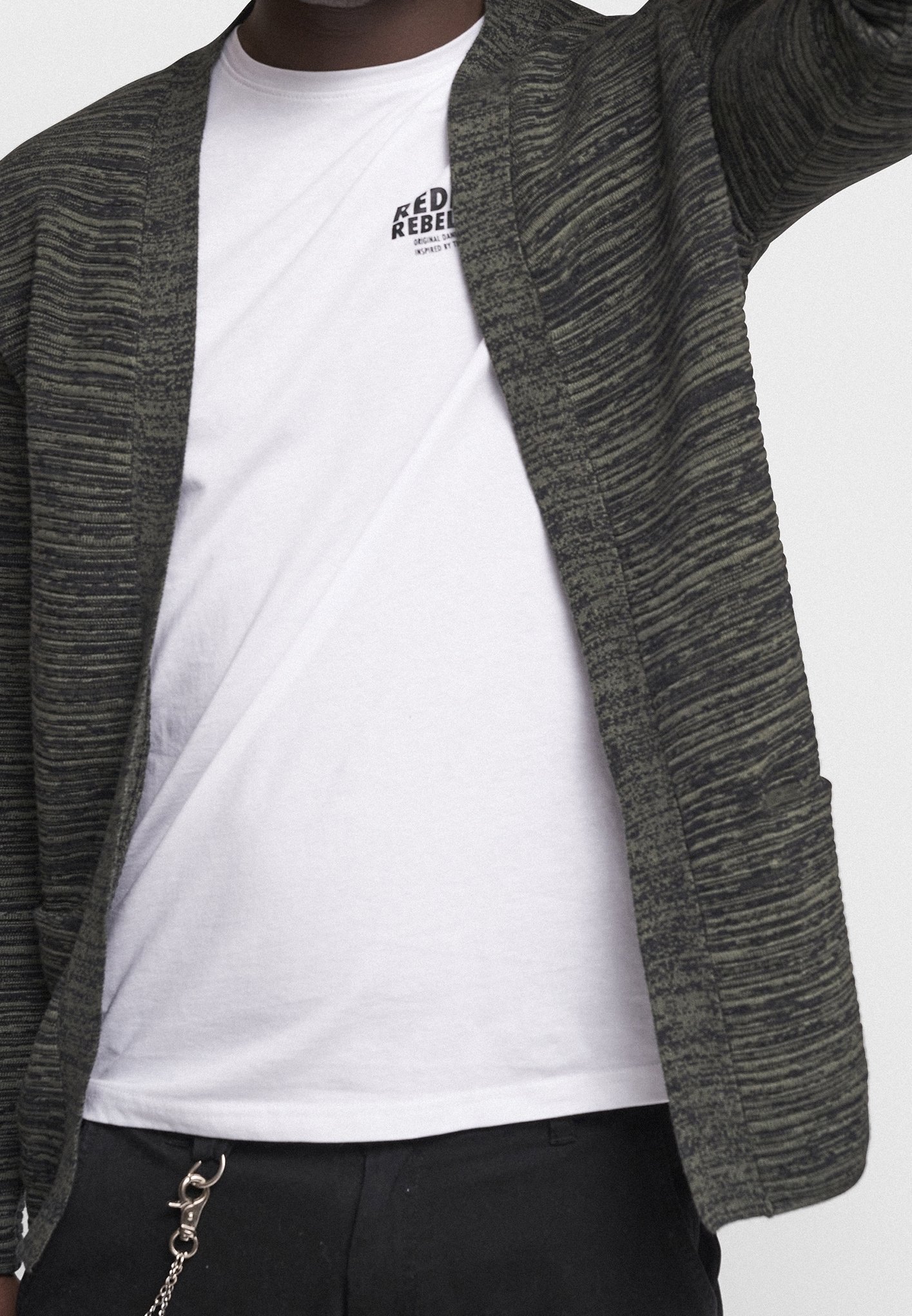 Gilet Rebel revisité - gris foncé chiné