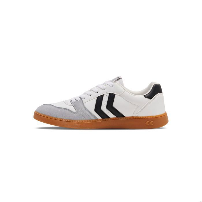 Hummel Perfekt CL witte zaalhandbalschoenen - bovenwerk van microvezel, zool van TPR