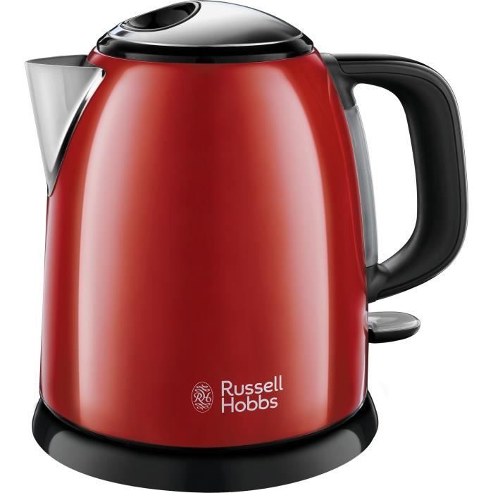Compact Red Kettle - RUSSELL HOBBS 24992-70 - 1L Capacity - Removable Limescale Filter