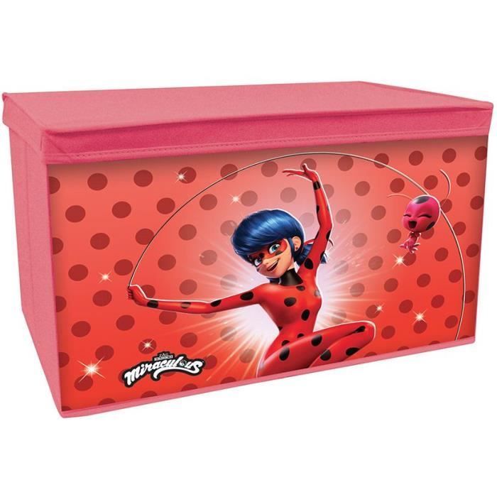 FUN HOUSE Miraculous Toy Chest - Foldable - 55.5 x 34.5 x 34 cm - For Children