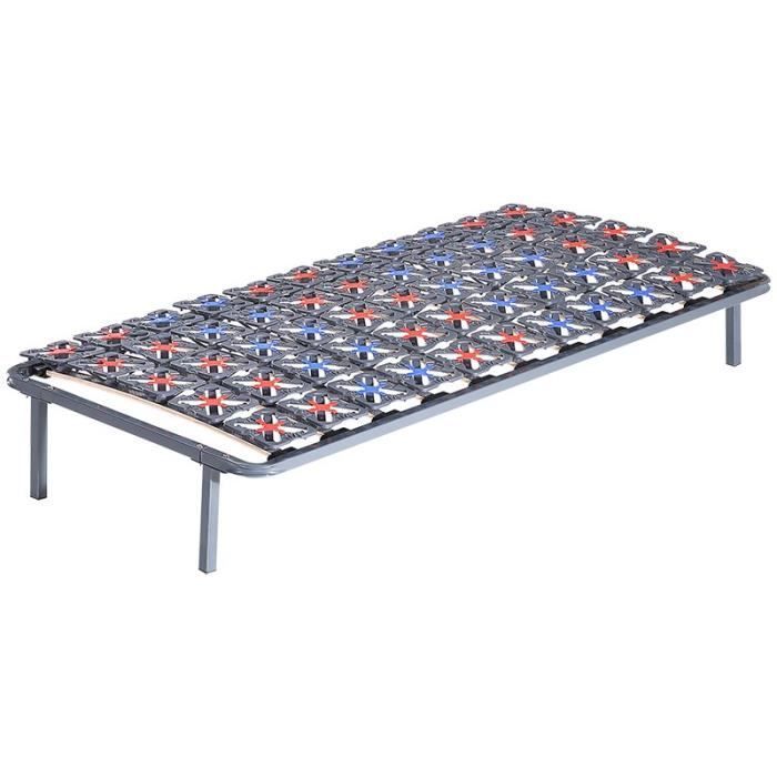 Millennium bed base - Sofareva - 90x190 cm - Blue - Optimal relaxation - Adjustable slats