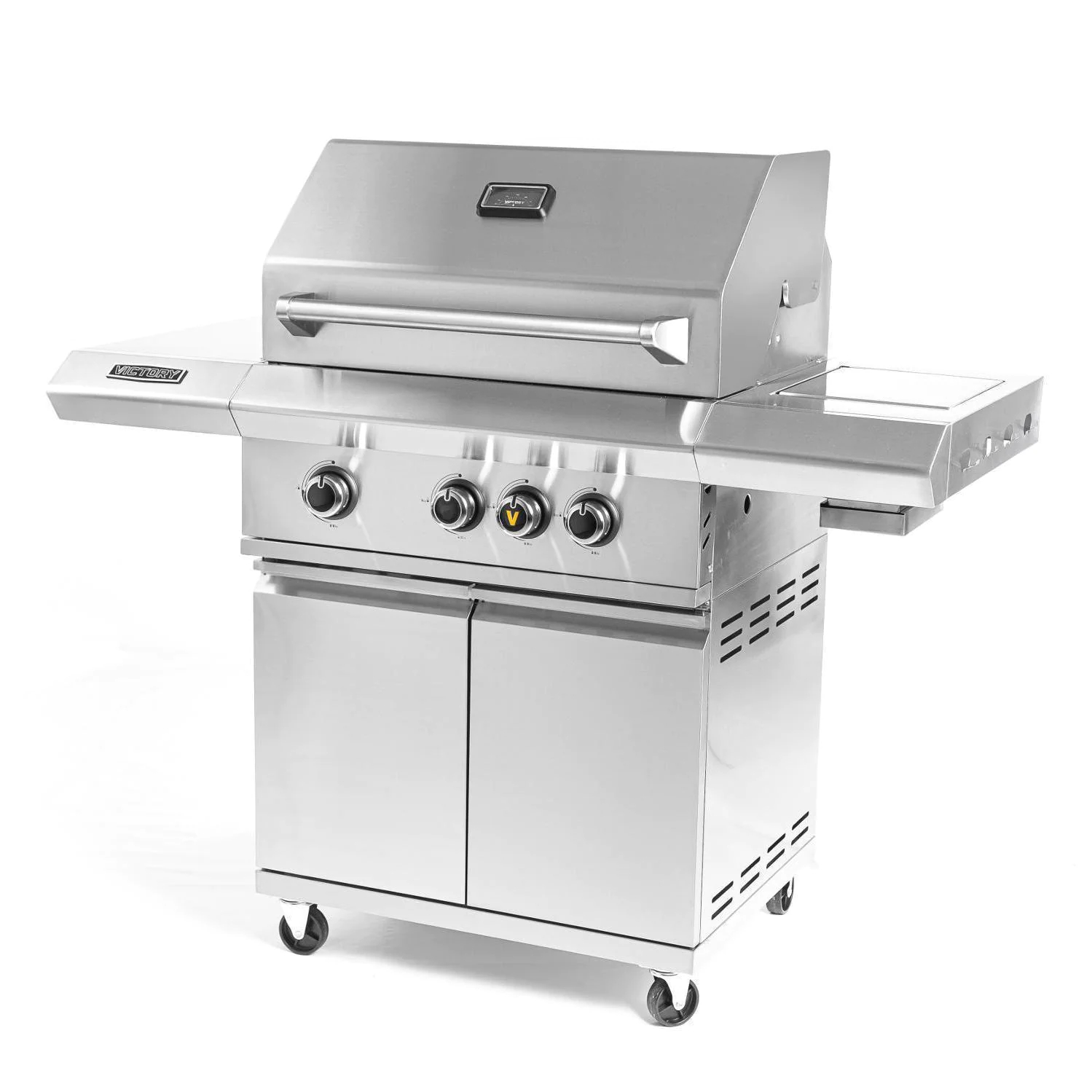 Victory 3-pits propaangasgrill met infrarood zijbrander - BBQ-VCT3BSB-LP