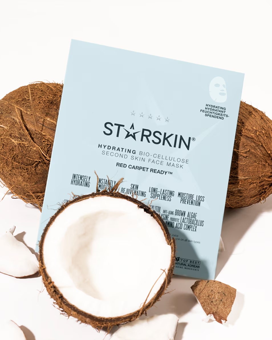 MASCA HIDRATANTĂ CU BIOCELULOZĂ STARSKIN ESSENTIALS RED CARPET READY™