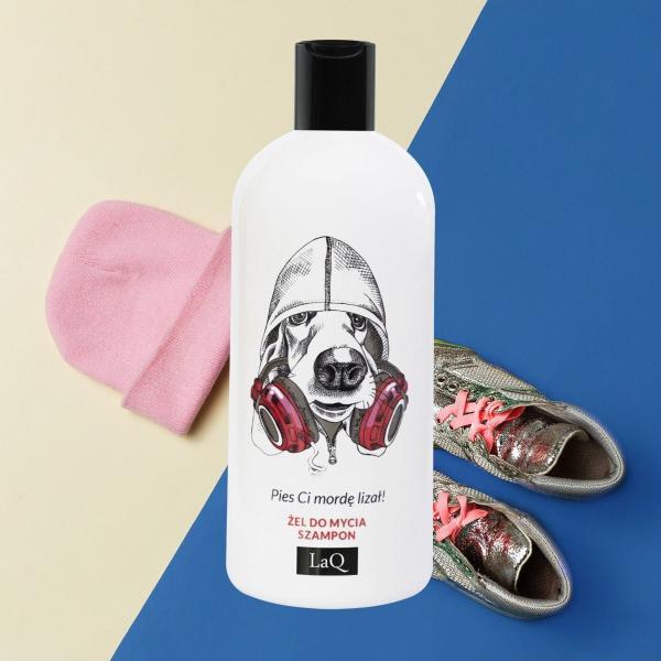 LaQ Mycí gel a šampon 2v1 DOG - pánská parfémovaná vůně 300ml