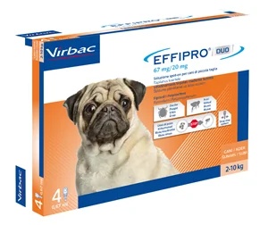 VIRBAC Effipro Duo Cane 4 Pipetten 2 bis 10 kg