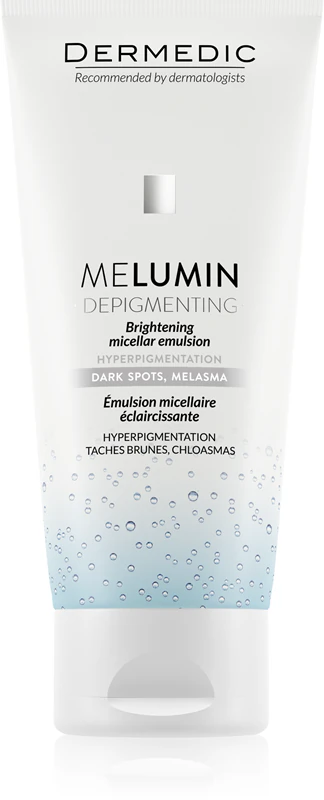 Dermedic Melumin micellaire reinigingsemulsie voor de huid met verkleuringen.