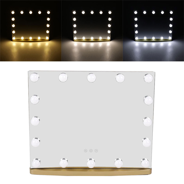 Kosmetické zrcátko Livingandhome Hollywood s LED osvětlením