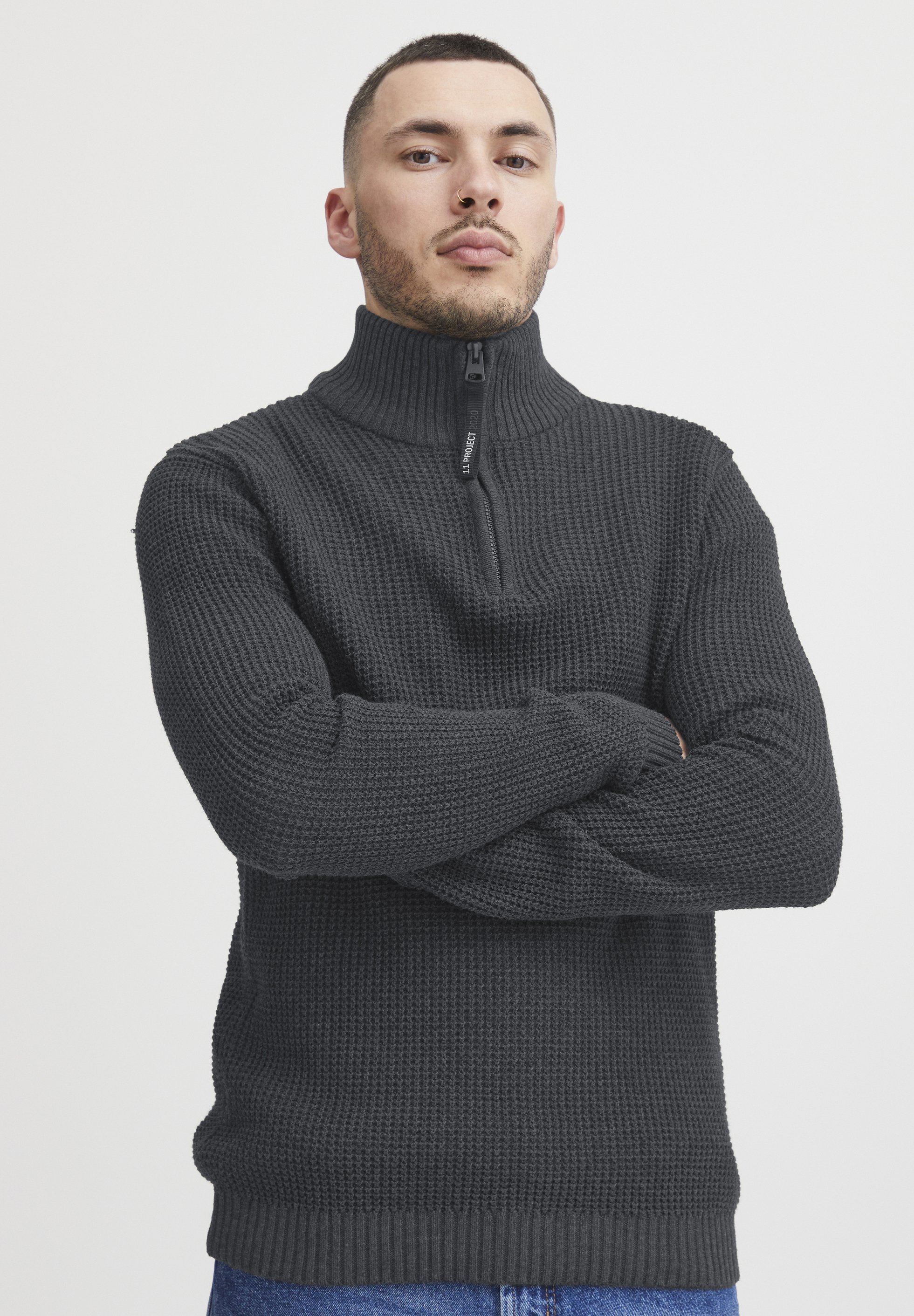 11 Progetto PRKM - Maglione - grigio mélange
