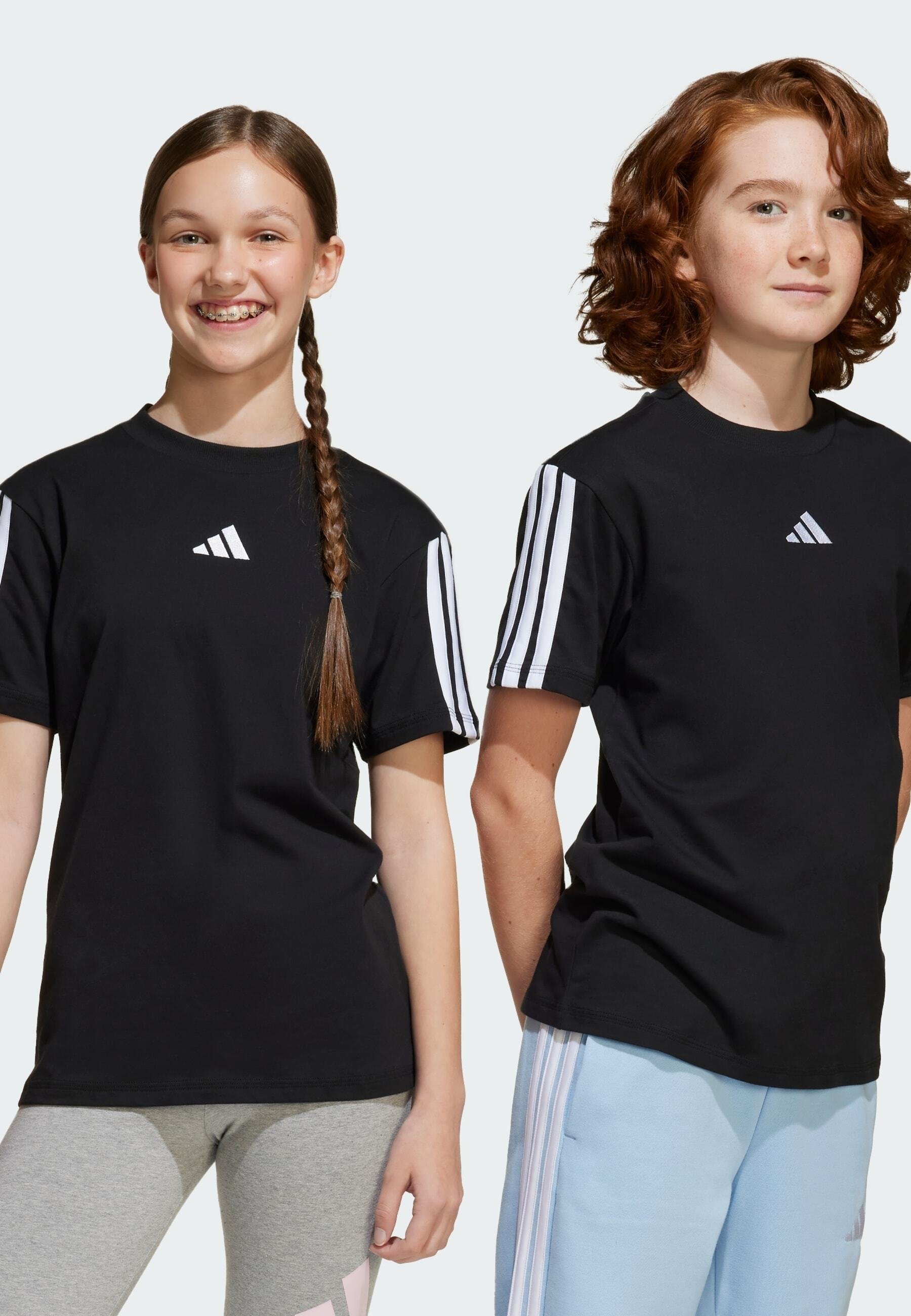 adidas Performance T-shirt voor junioren/unisex - T-shirt met print - zwart wit