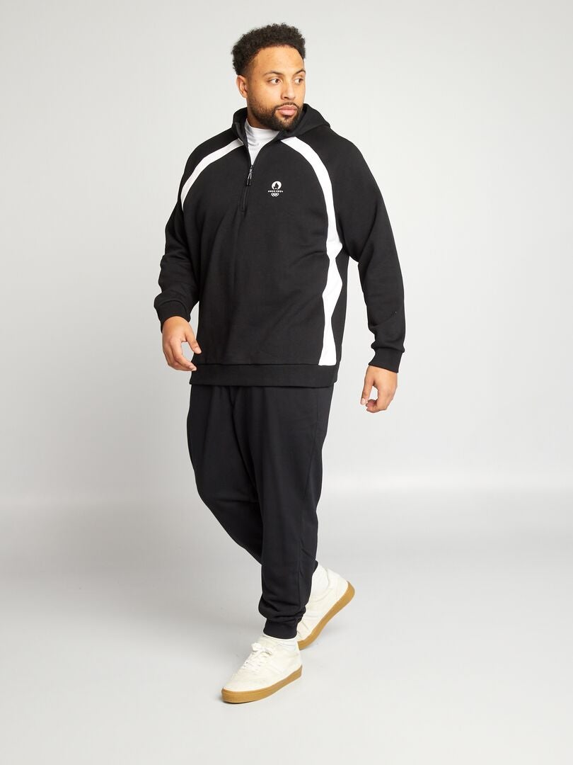 Pantalones deportivos de felpa - Negros