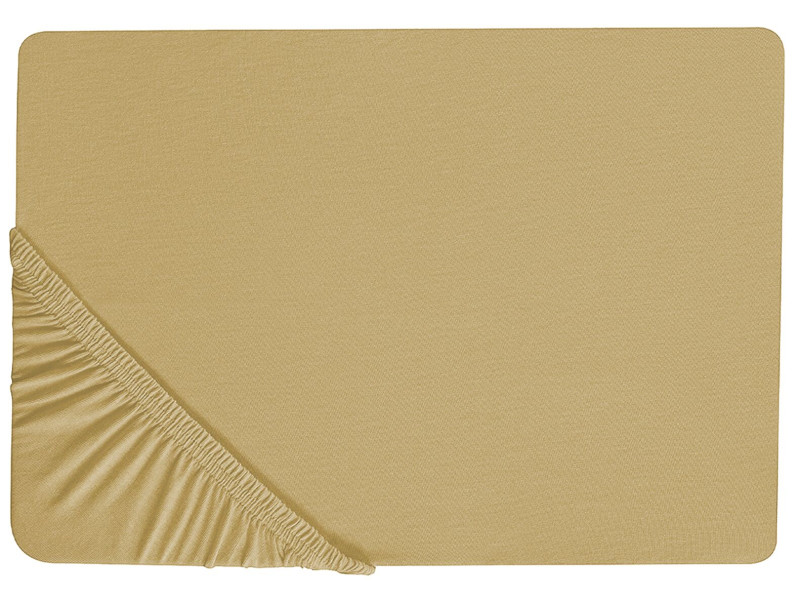 Bawełniane prześcieradło 140x200 cm oliwkowe