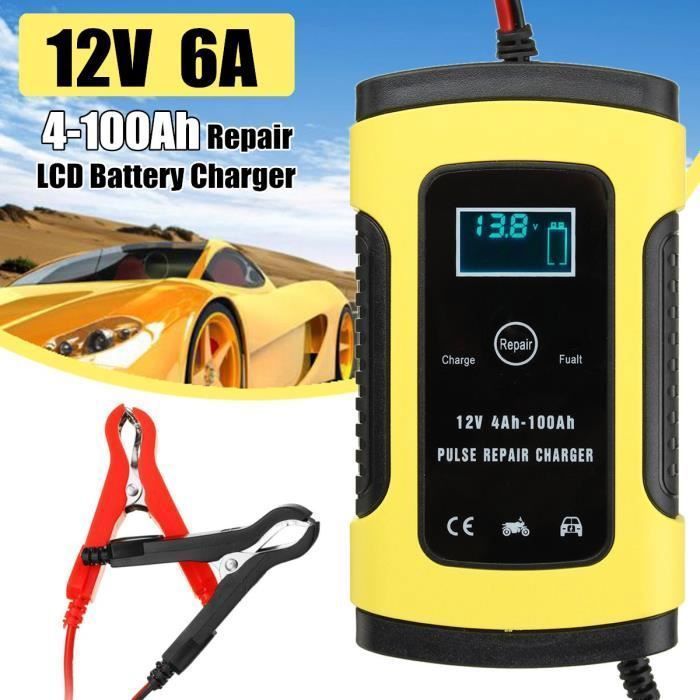 Cargador de baterías - Reparación de pantallas LCD - 12V 6A - Protección térmica - Universal - 3 etapas de carga