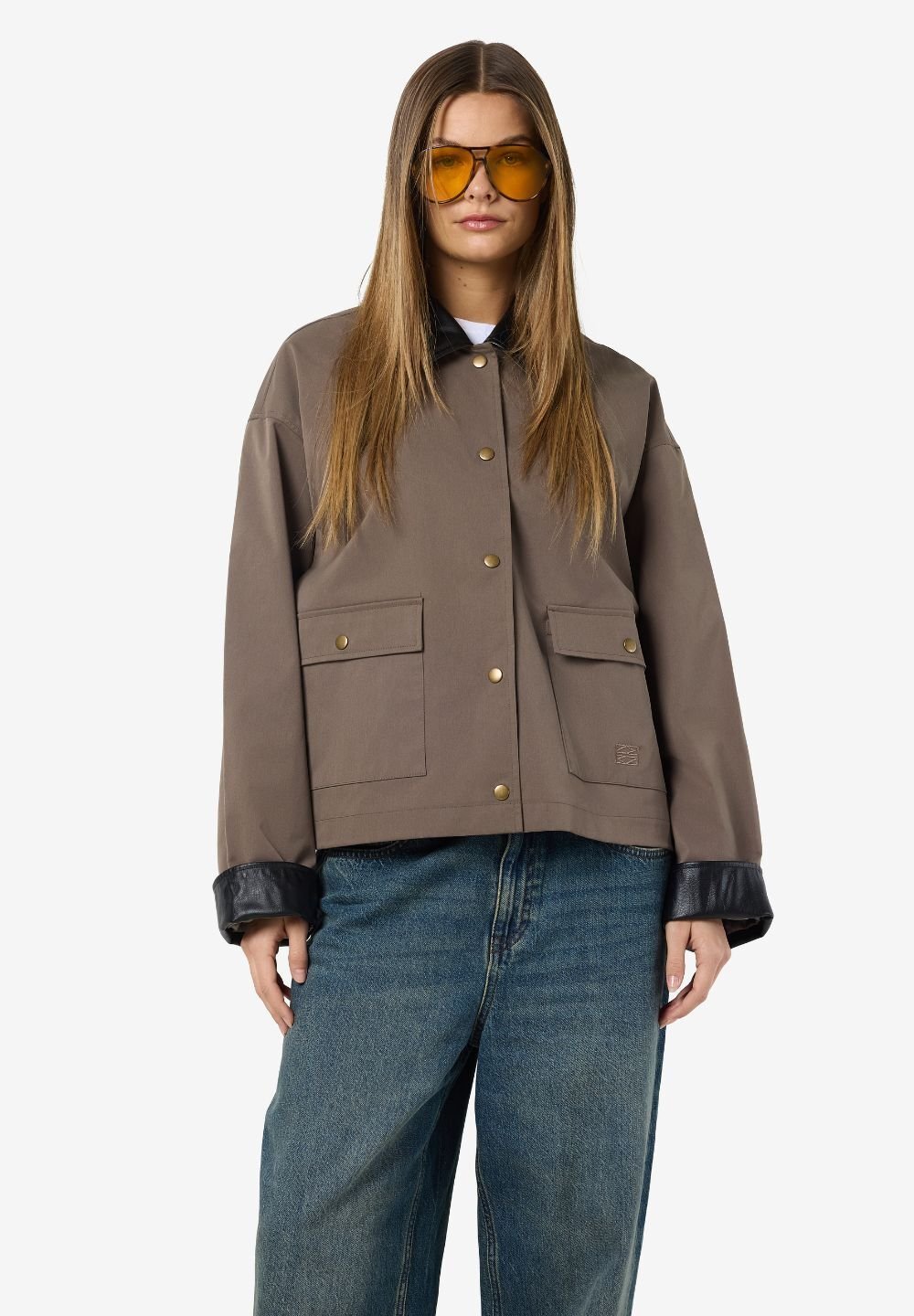 Noisy May NMNORA COLLAR JACKET - Lichte jas - morel