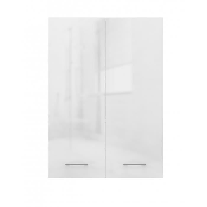 NELLIO - Armoire de toilette murale - Meuble SDB à suspendre - Dimensions 64x30x90 - Rangement Salle de bain