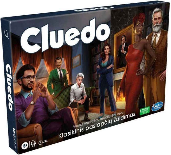 Jeu de société - HASBRO - CLUEDO - Jeu de réflexion classique - Lituanien - 2 joueurs ou plus