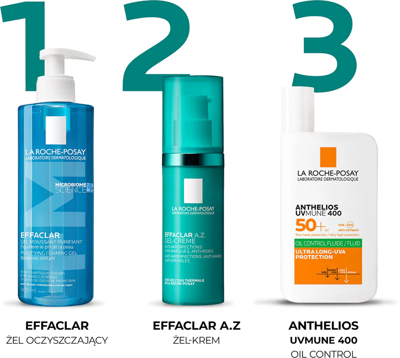 La Roche-Posay Effaclar AZ Gel Creme contra imperfeições da pele com tendência acneica