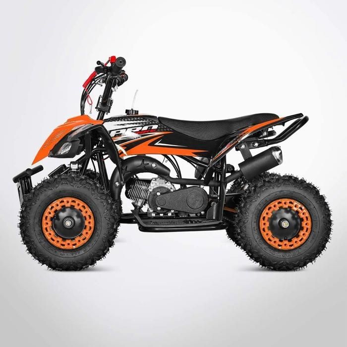 Quadriciclo de bolso TIRAX 49 - Mini Quadriciclo Infantil 50cc - Laranja