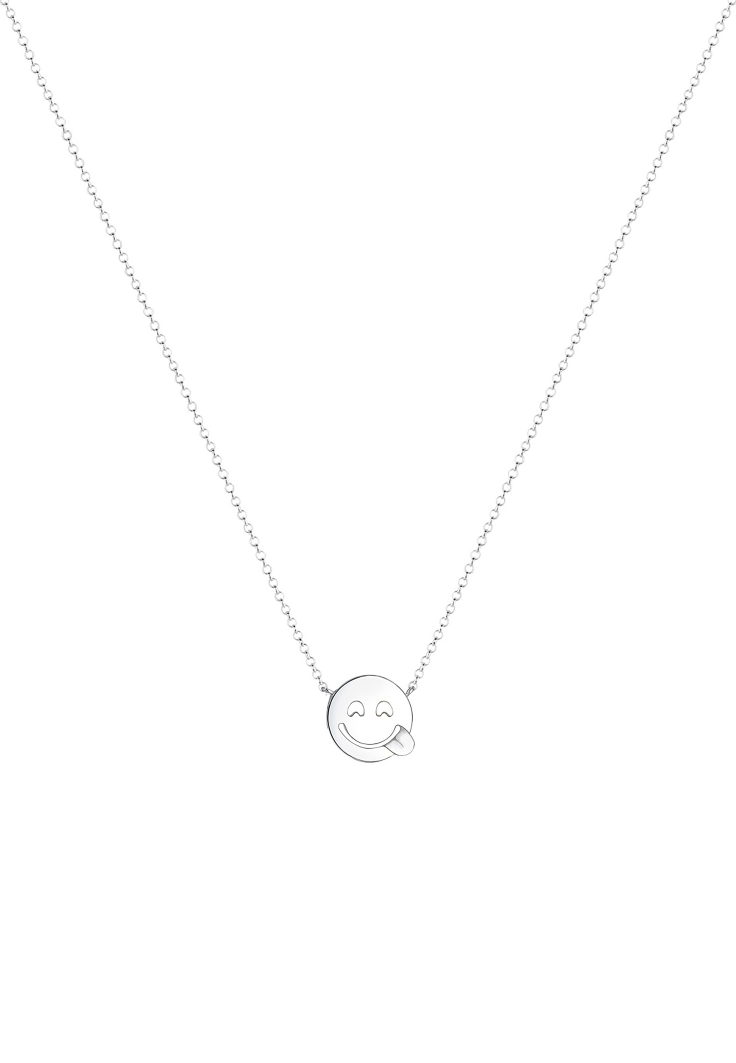 Elli Femme Pendentif avec Smiling face - (925/1000) Argent