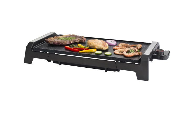 SENYA elektrische bakplaat – 8 personen – antiaanbaklaag van steen 2200 W – Plancha Time