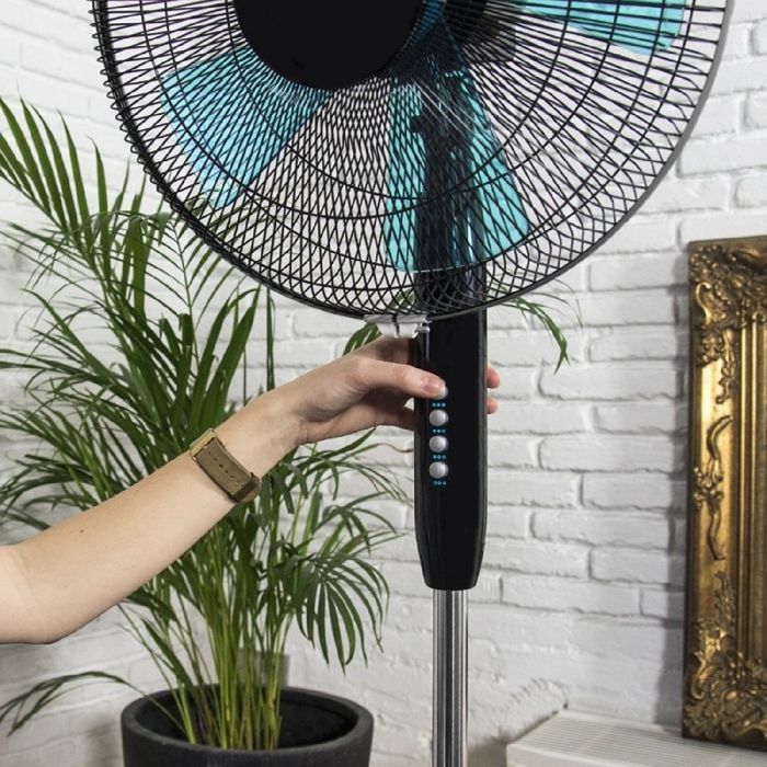 Ventilador de pedestal Cecotec EnergySilence 510, 40 W, 5 aspas, 40 cm de diámetro, oscilante, 3 velocidades.