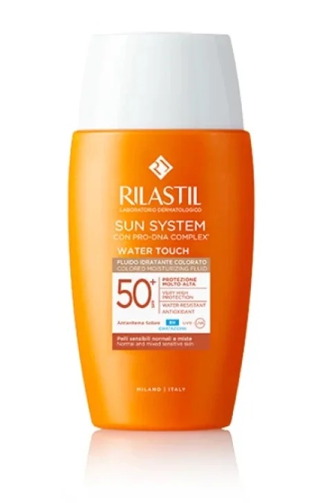 RILASTIL Rilastil Sun System Water Touch Color Fluid SPF50+ 50 ml Getönter, vereinheitlichender Sonnenschutz