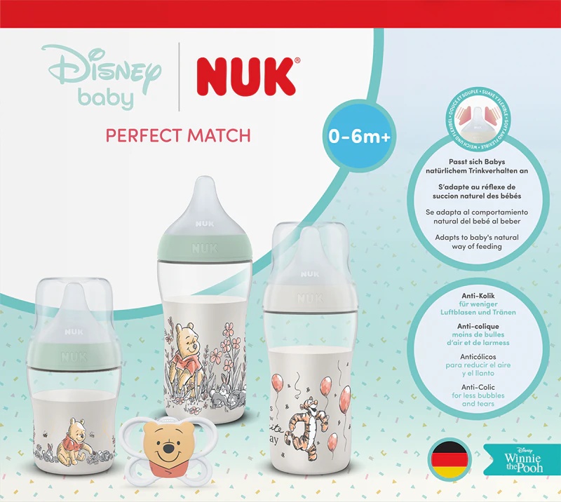 Darilni set NUK Perfect Match Disney Winnie the Pooh za dojenčke