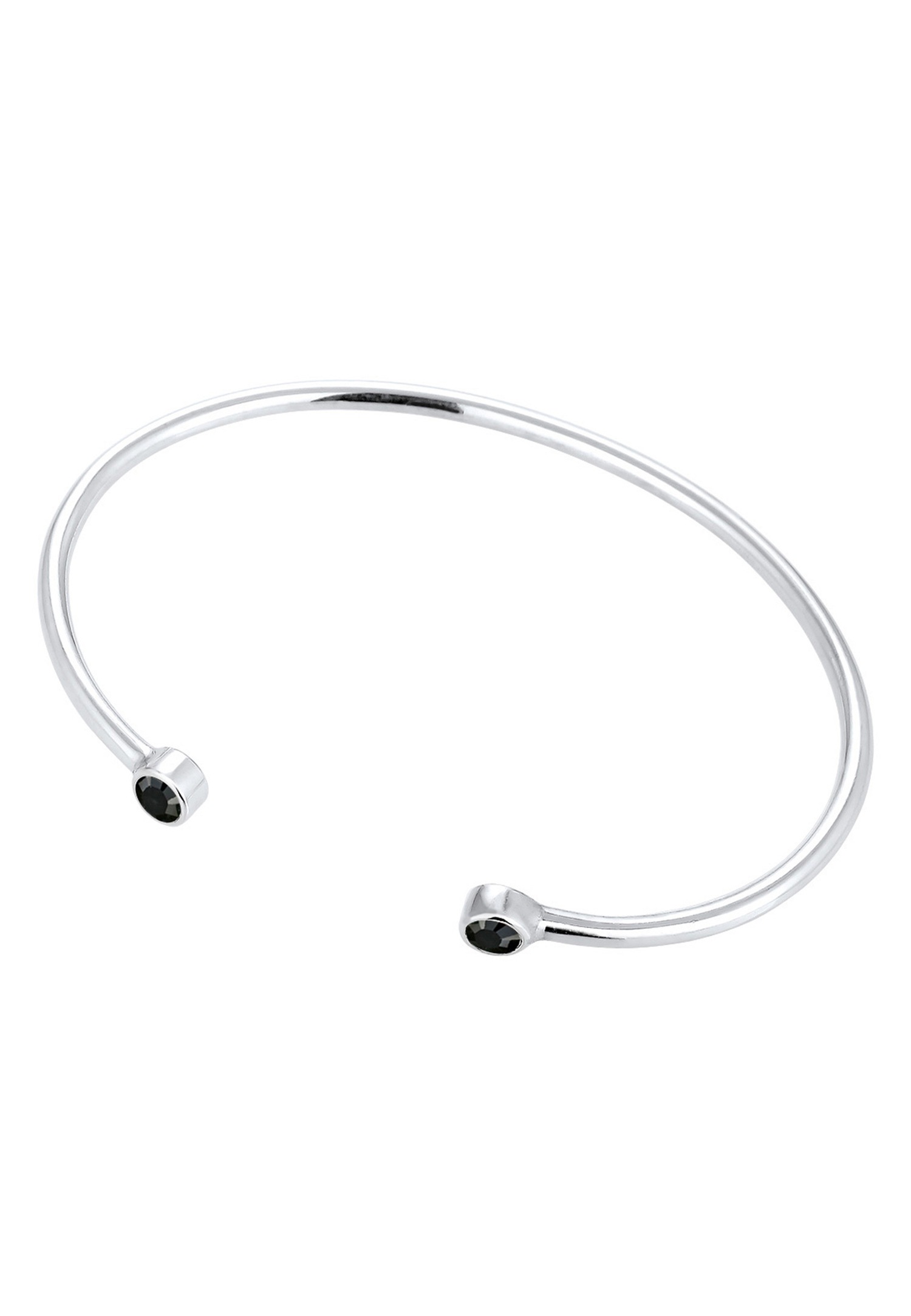 Elli Femmes anneau de bras géo minimaliste avec cristaux en argent sterling 925
