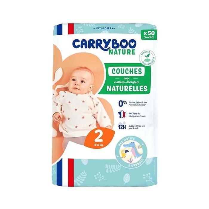 Carryboo Couches de nos régions Taille 2 (3-6kg)
