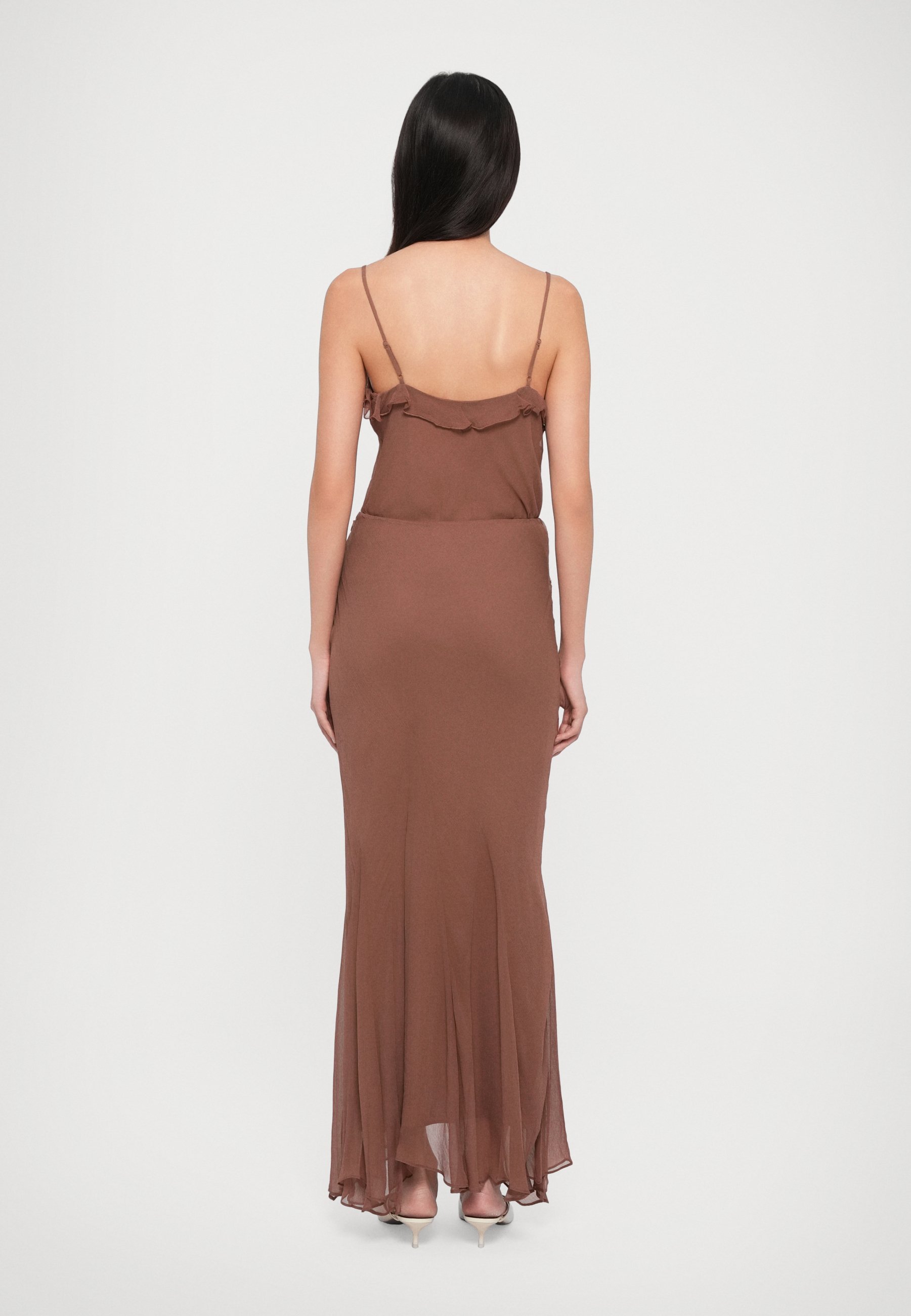 STAUD DIANA ROK - Maxi rok - mokka