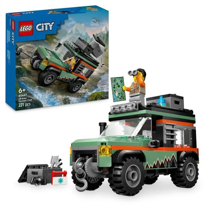 LEGO City 60447 Le camion 4x4 tout-terrain - Jeu de construction pour garçon dès 6 ans