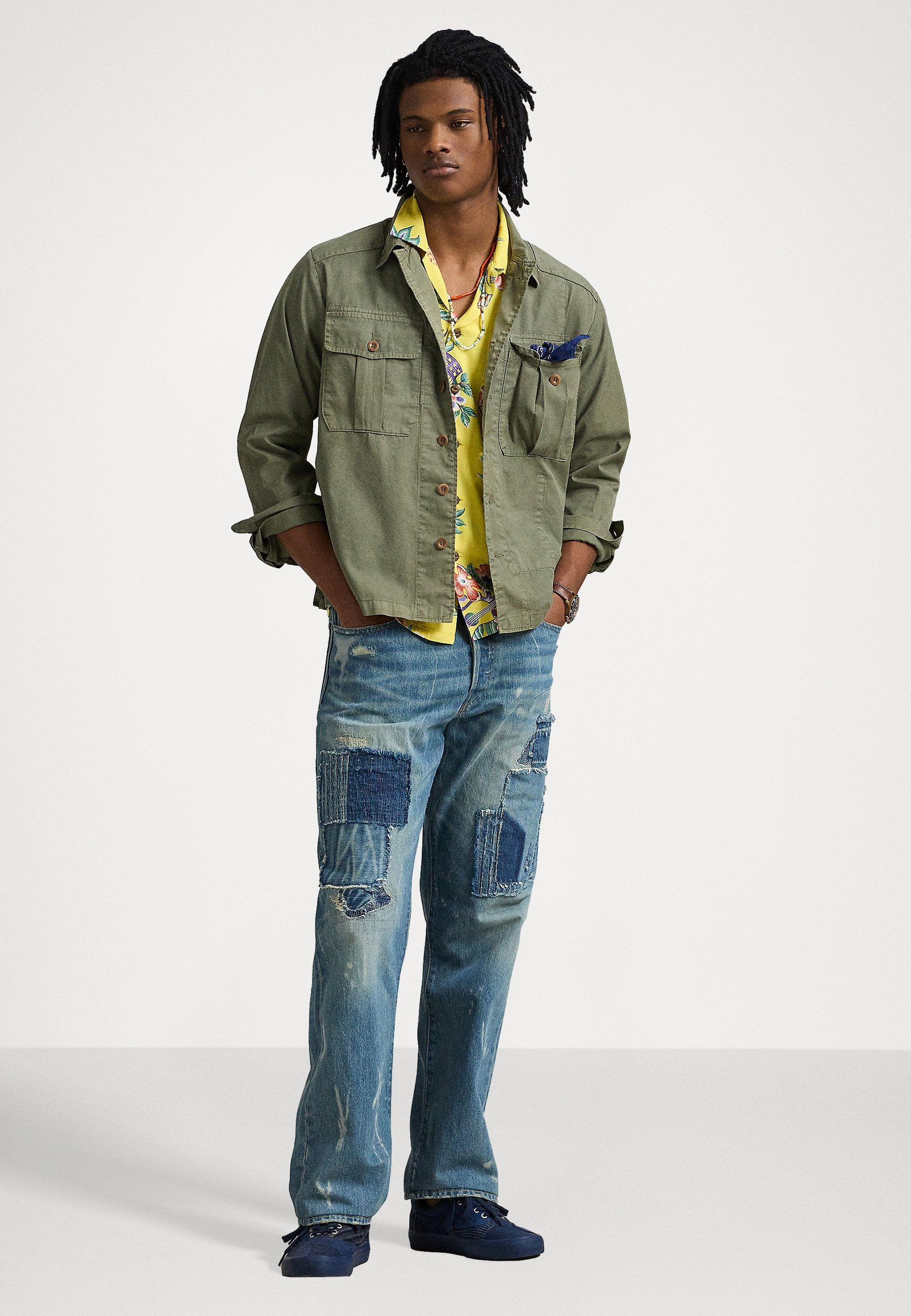 Polo Ralph Lauren twill overhemd - Shirt - boomgroen
